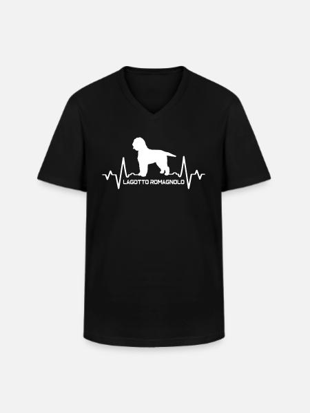 Lagotto romagnolo - Men's V-Neck T-Shirt - black