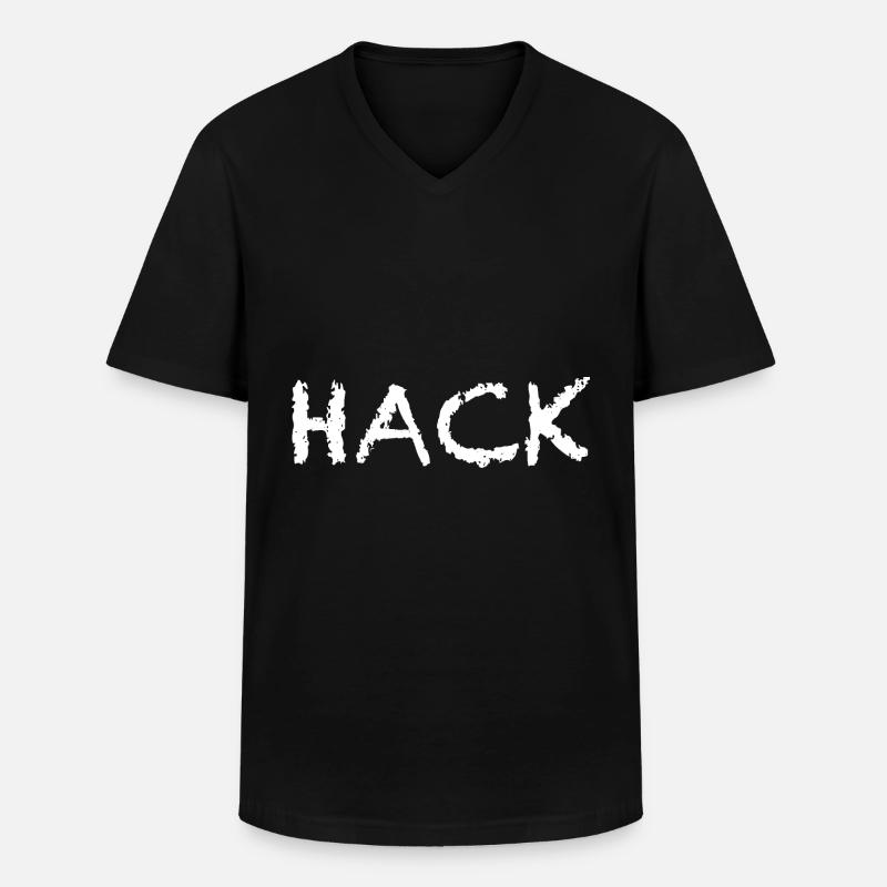 Hack Fleischer Fasching Verkleidung Geschenk - Männer-T-Shirt mit V-Ausschnitt - Schwarz