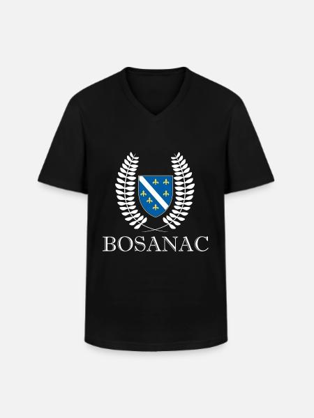 Bosnien serbiska bosnien ung - T-shirt med V-ringning herr - svart