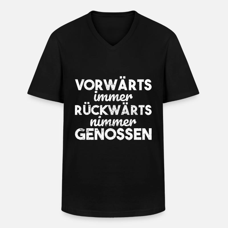 DDR Nostalgie Spruch Geschenk - Männer-T-Shirt mit V-Ausschnitt - Schwarz
