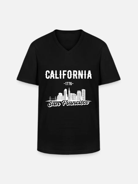 San Francisco California Gift - Men's V-Neck T-Shirt - black