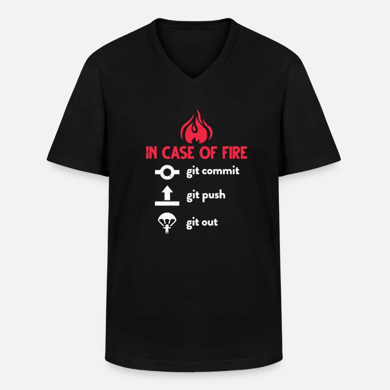 Programmierer - Männer-T-Shirt mit V-Ausschnitt - Schwarz