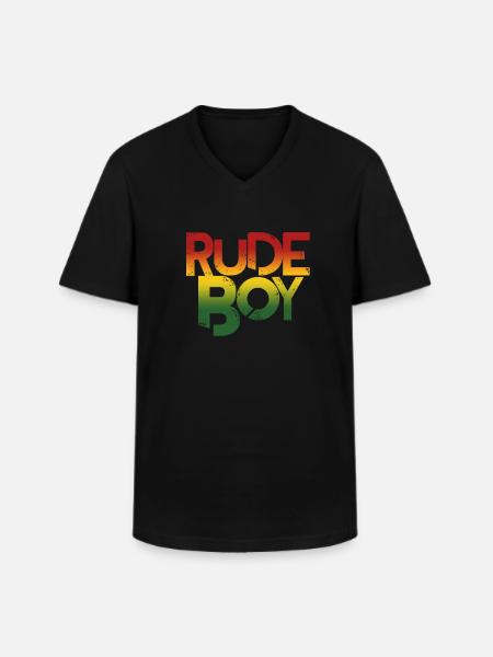 Rasta - Men's V-Neck T-Shirt - black