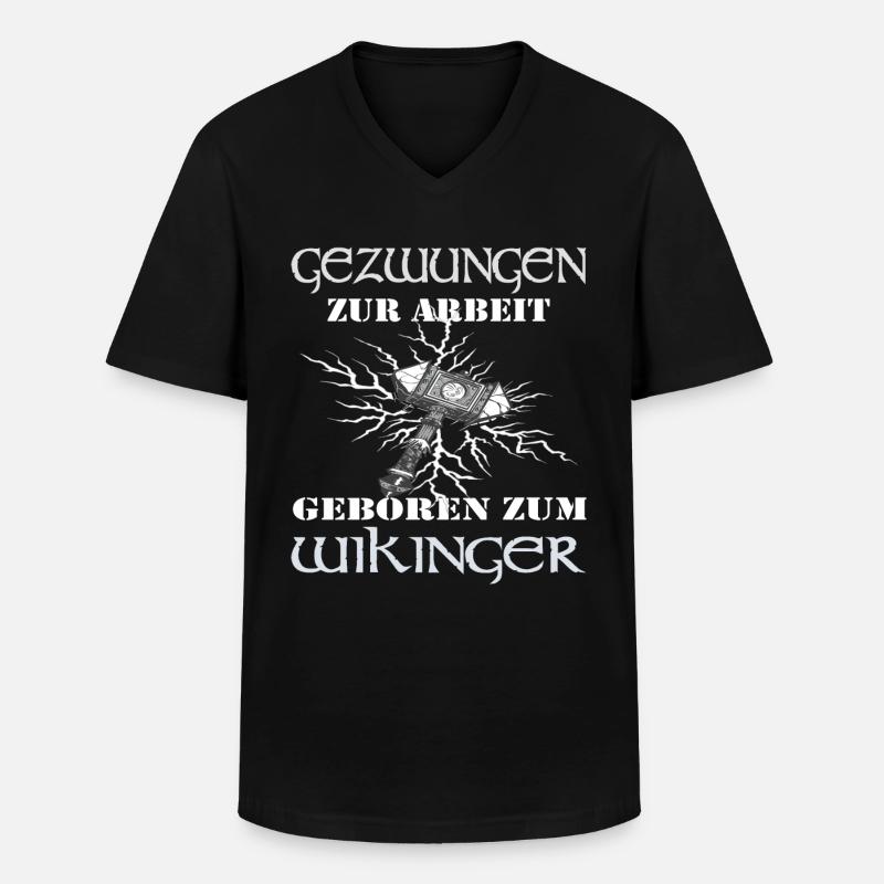 Wikinger Walhalla Geschenk Kostüm - Männer-T-Shirt mit V-Ausschnitt - Schwarz