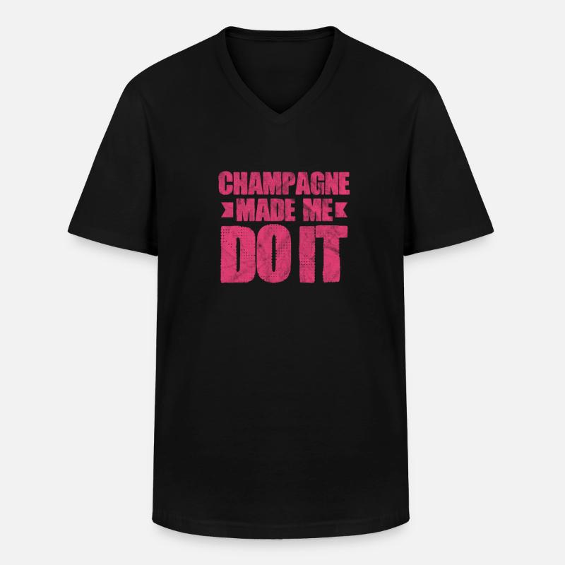 blockedTitle - Männer-T-Shirt mit V-Ausschnitt - Schwarz
