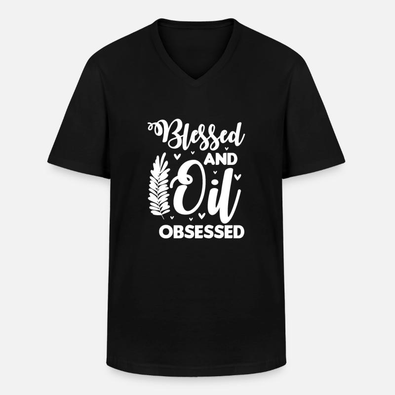 Essential Oils Ätherische Öle - Men's V-Neck T-Shirt - black