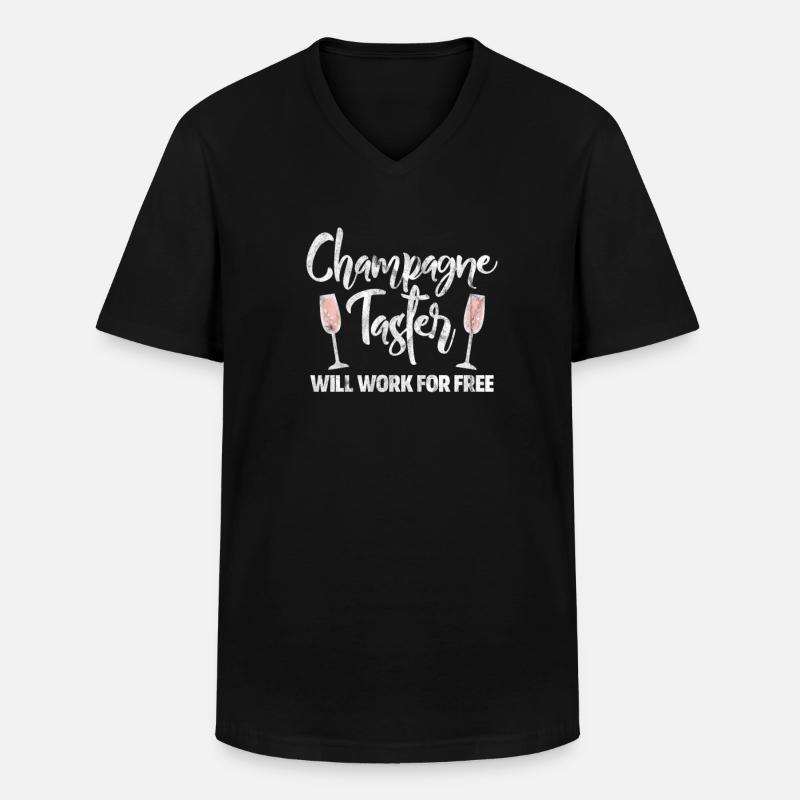 Tester - Männer-T-Shirt mit V-Ausschnitt - Schwarz