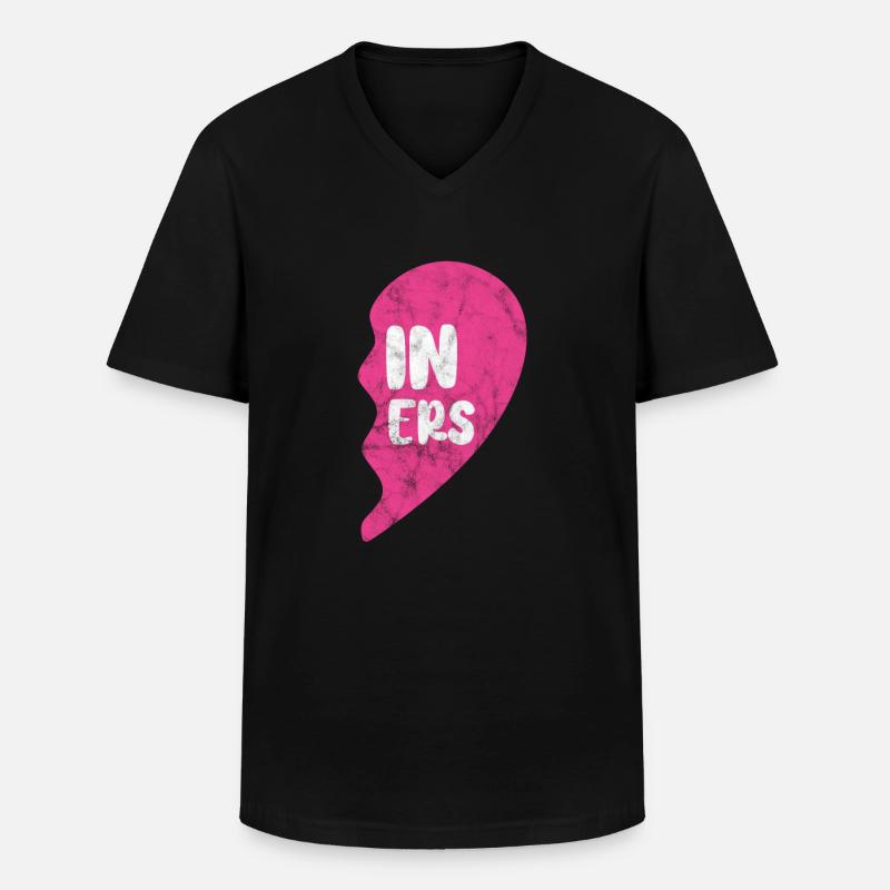 Zwillingsschwester - Männer-T-Shirt mit V-Ausschnitt - Schwarz