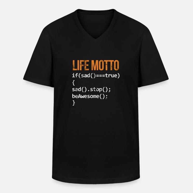 Softwareentwickler - Männer-T-Shirt mit V-Ausschnitt - Schwarz