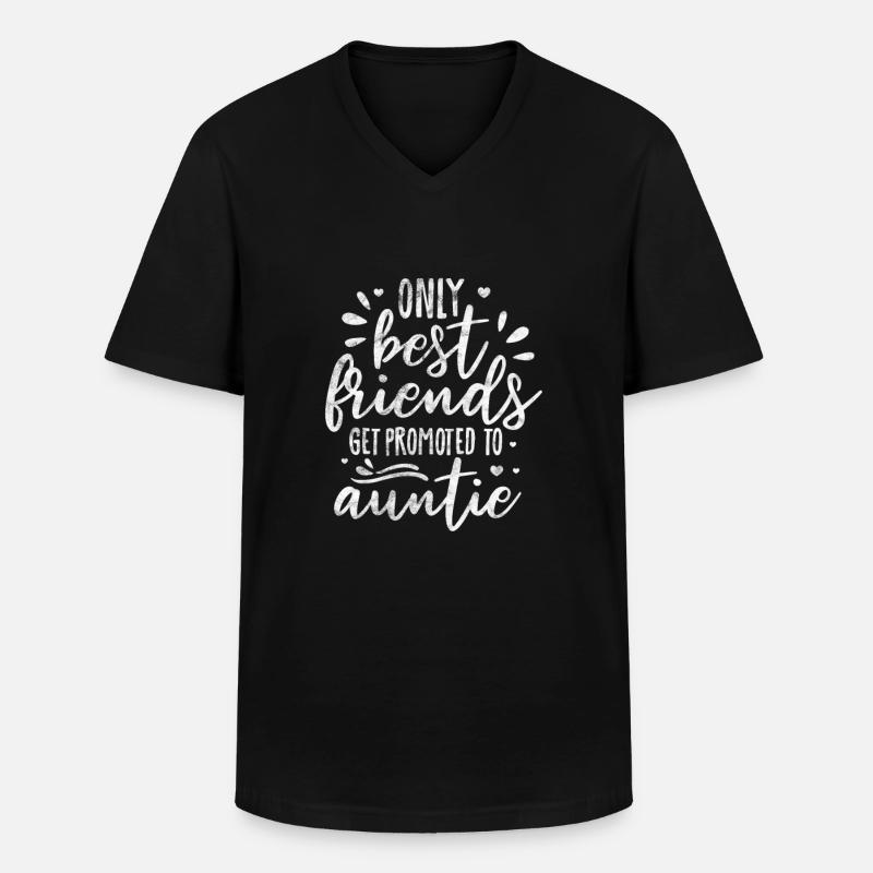 Tante - Männer-T-Shirt mit V-Ausschnitt - Schwarz