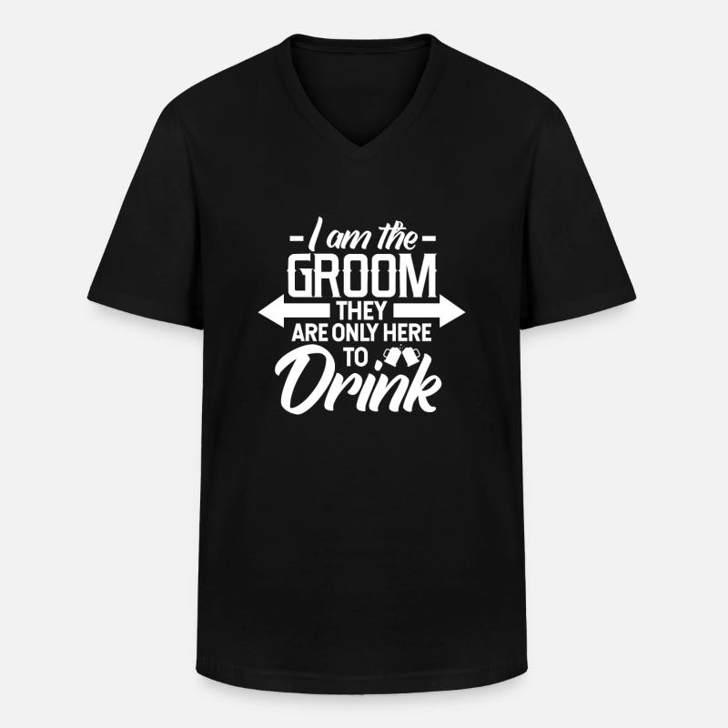 Junggesellenabschied - Männer-T-Shirt mit V-Ausschnitt - Schwarz