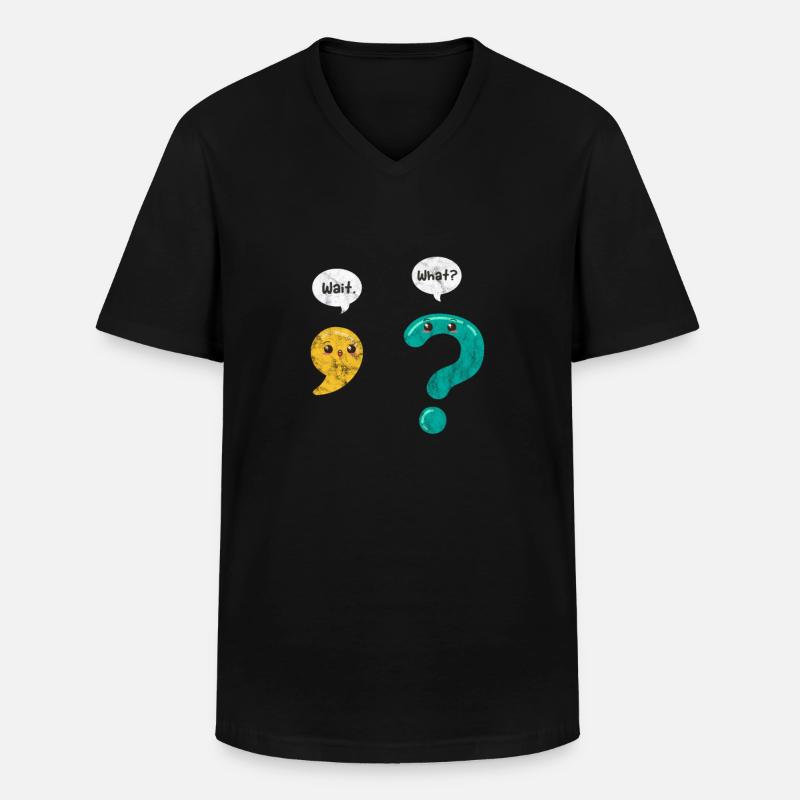 Grammatik Lehrer - Männer-T-Shirt mit V-Ausschnitt - Schwarz