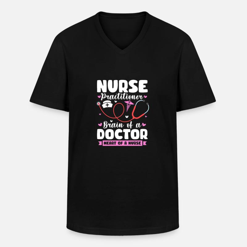 Krankenschwester - Männer-T-Shirt mit V-Ausschnitt - Schwarz