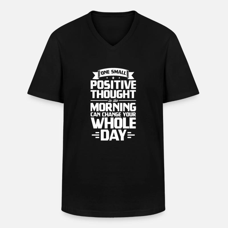 Motivation - Männer-T-Shirt mit V-Ausschnitt - Schwarz