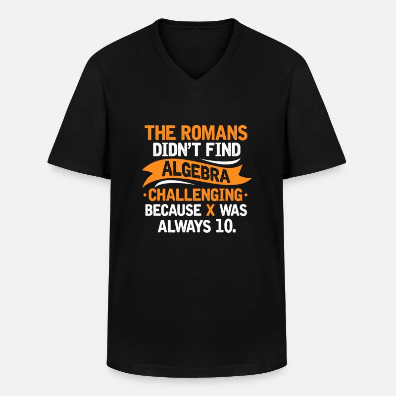 Mathematik - Männer-T-Shirt mit V-Ausschnitt - Schwarz