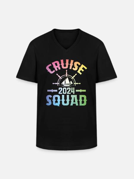 Cruise Group 2024 - Men's V-Neck T-Shirt - black