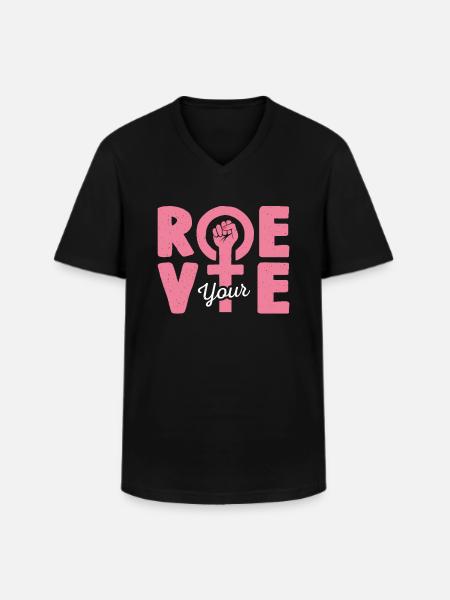 Roe deine Stimme - Männer-T-Shirt mit V-Ausschnitt - Schwarz