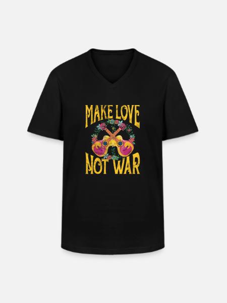Hippy - Men's V-Neck T-Shirt - black