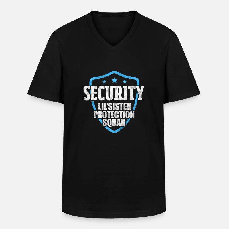 Bruder - Männer-T-Shirt mit V-Ausschnitt - Schwarz