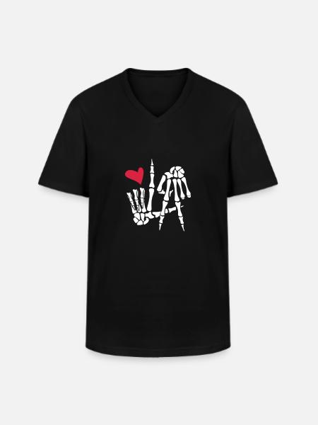 Los Angeles - Men's V-Neck T-Shirt - black