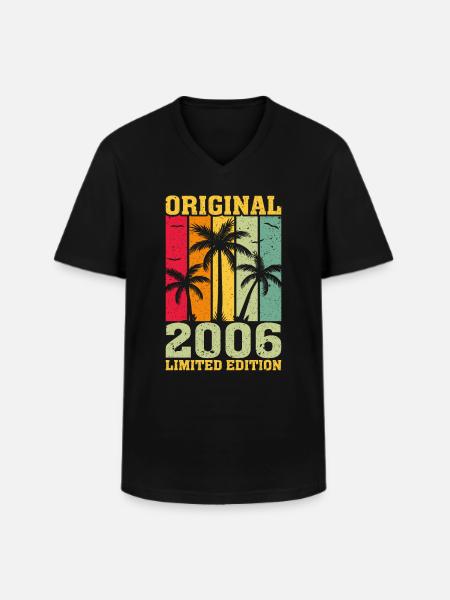 2006 First Limited Edition - Men's V-Neck T-Shirt - black