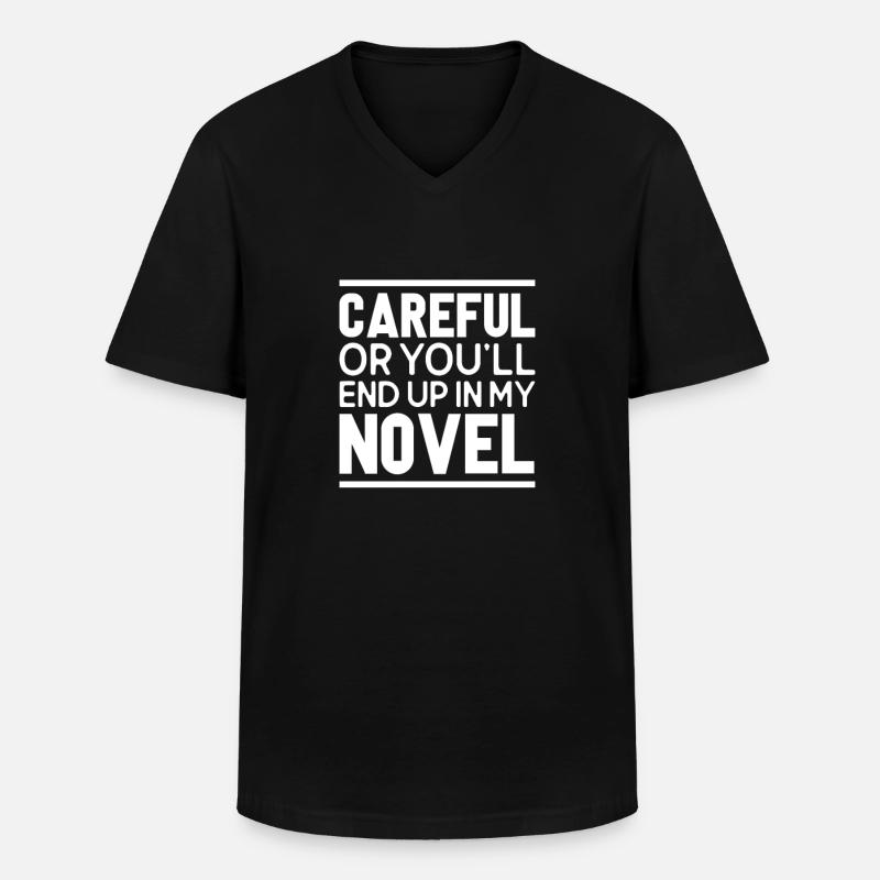 Autor - Männer-T-Shirt mit V-Ausschnitt - Schwarz