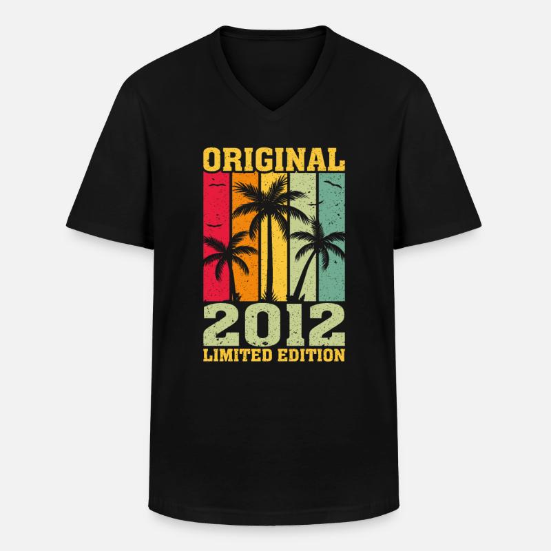 2012 Limitierte Erstauflage - Männer-T-Shirt mit V-Ausschnitt - Schwarz