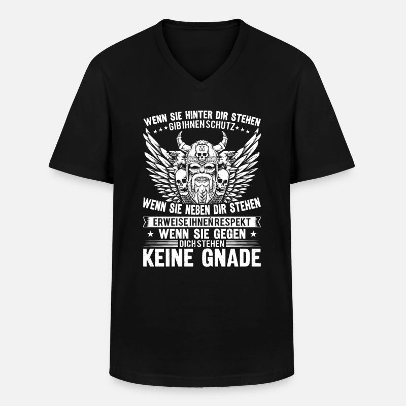 Wenn Sie Hinter Dir Stehen - Männer-T-Shirt mit V-Ausschnitt - Schwarz