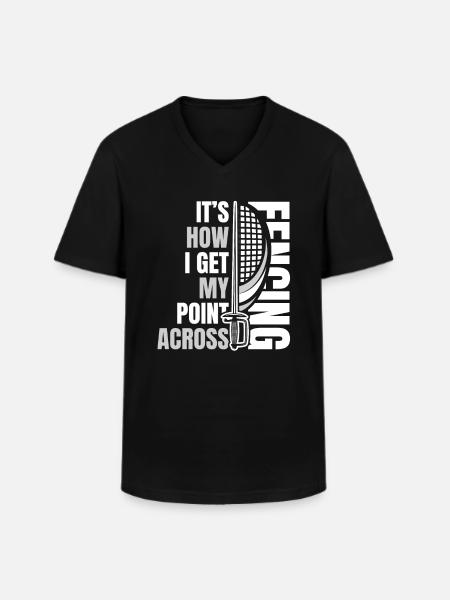 Fencing fencers - Men's V-Neck T-Shirt - black