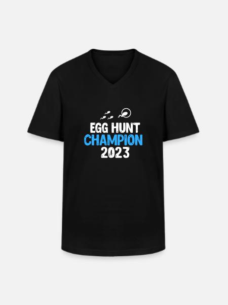 Grossesse Grossesse Naissance Bébé Cadeau - T-shirt col V Homme - noir