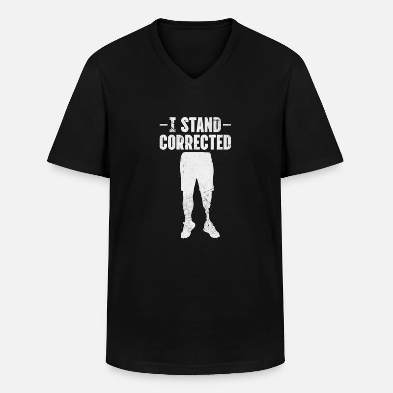 Amputation - Männer-T-Shirt mit V-Ausschnitt - Schwarz