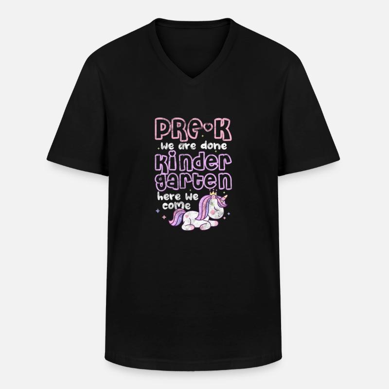 Kindergarten - Männer-T-Shirt mit V-Ausschnitt - Schwarz