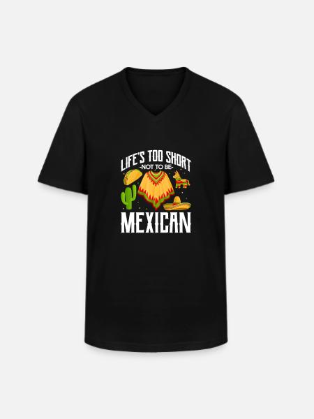 Mexico Mexican Mexican Nation Gift - Men's V-Neck T-Shirt - black