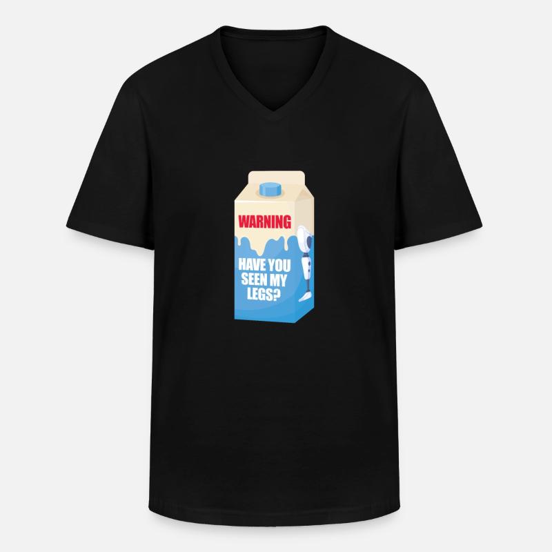 Amputation Amputieren Prothese Geschenk - Männer-T-Shirt mit V-Ausschnitt - Schwarz