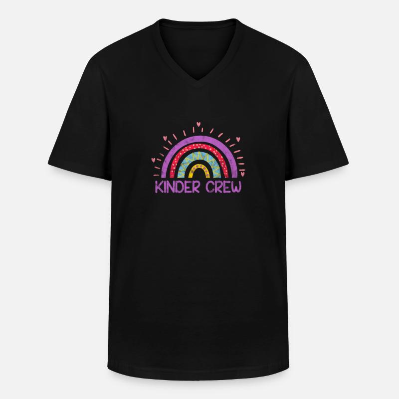 Kindergarten - Männer-T-Shirt mit V-Ausschnitt - Schwarz