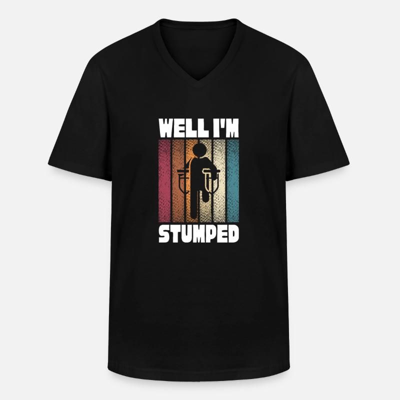Amputation Amputation Prosthesis Gift - Men's V-Neck T-Shirt - black