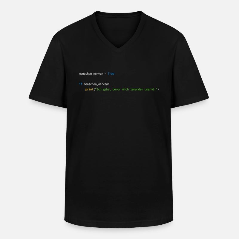 Programmierer Informatiker Nerd Softwareingenieur - Männer-T-Shirt mit V-Ausschnitt - Schwarz