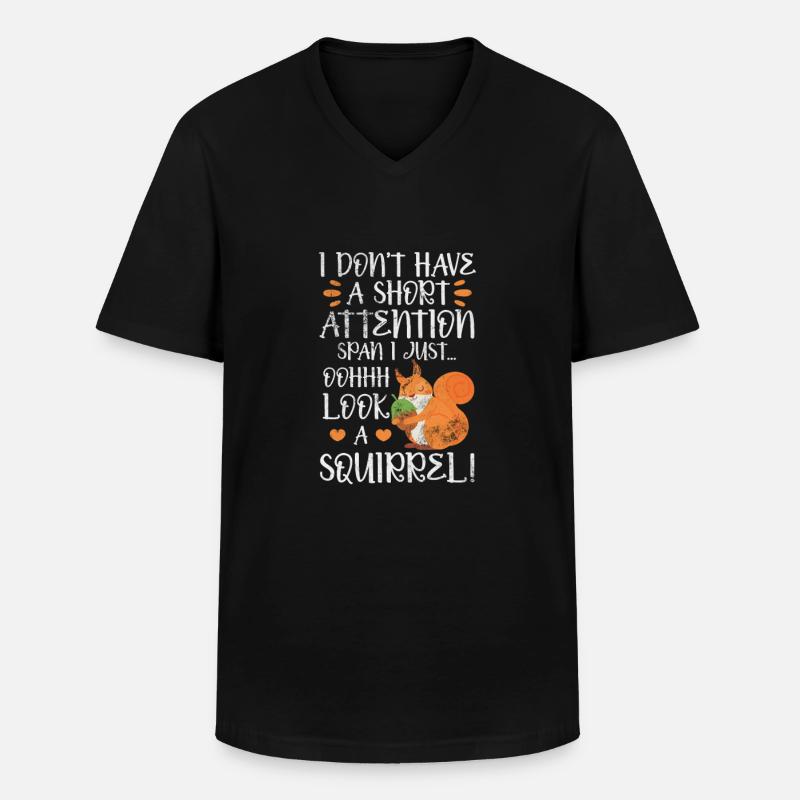 ADHS - Männer-T-Shirt mit V-Ausschnitt - Schwarz
