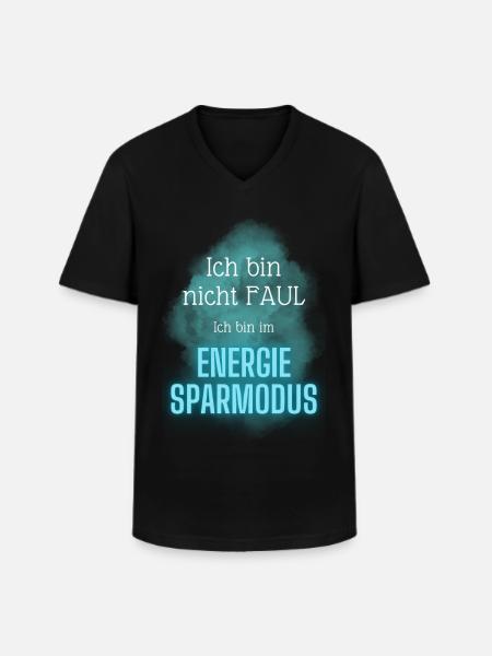 POSITIVE EINSTELLUNG MINDSET Motivation - Männer-T-Shirt mit V-Ausschnitt - Schwarz