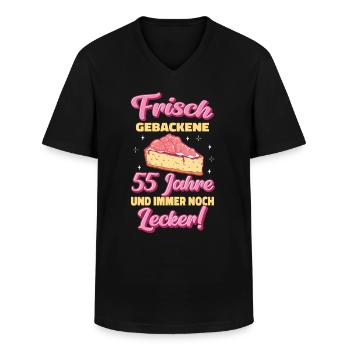 Geschenk 55 Jahre Geburtstagskind - Männer-T-Shirt mit V-Ausschnitt - Schwarz - Vorne - AI Model Male 178 dark (178cm)