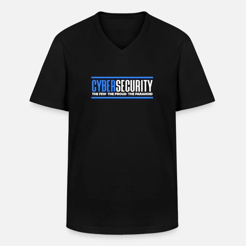 Hacker Coder Computer Hacking Cadeau - T-shirt col V Homme - noir