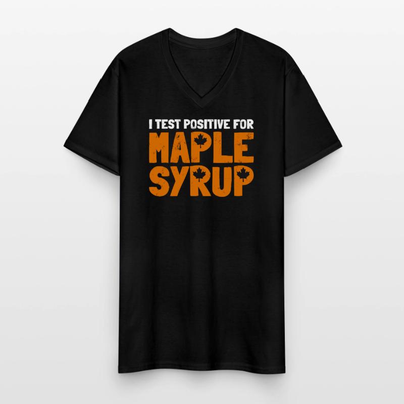 Sirop d’érable Maple Tree Sap Tapping Sugaring Tapper T-shirt col V Homme