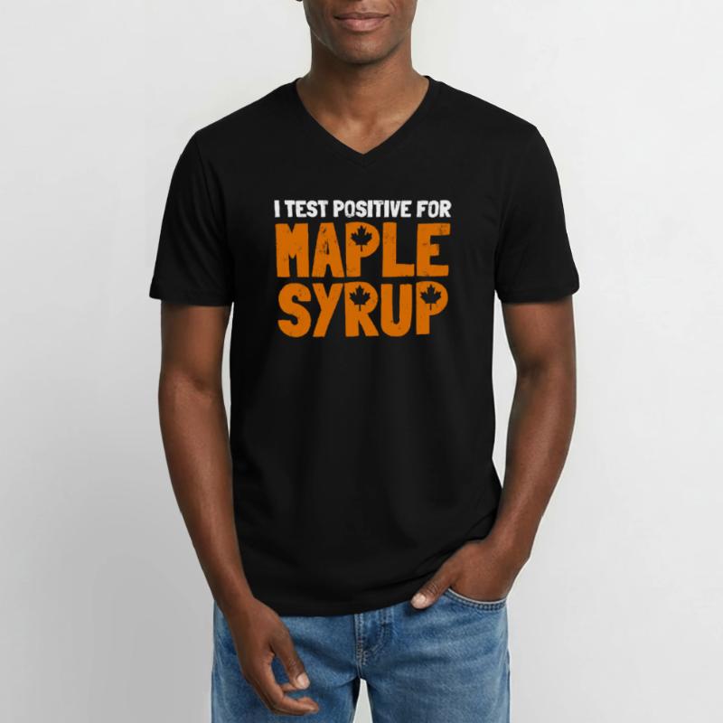 Sirop d’érable Maple Tree Sap Tapping Sugaring Tapper T-shirt col V Homme