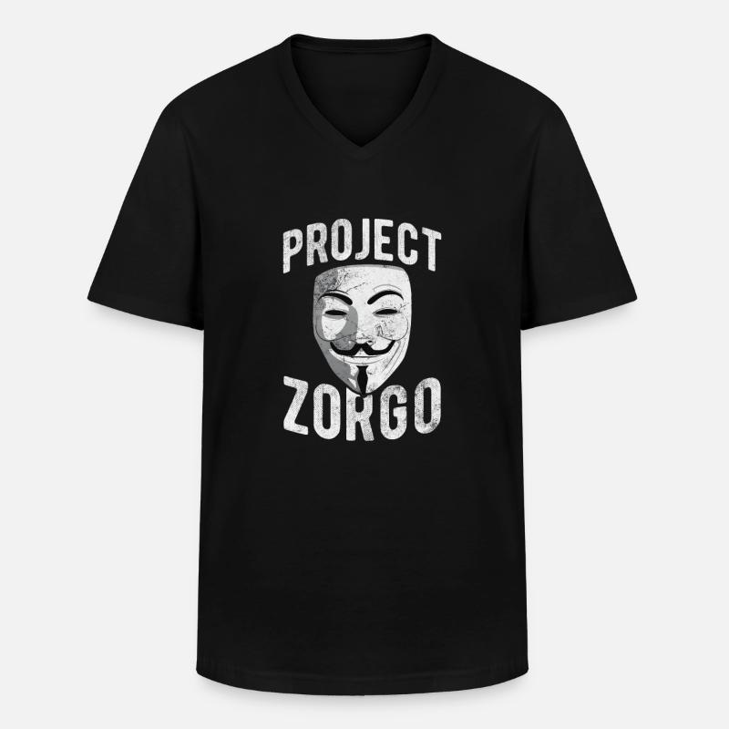 Hacker - Männer-T-Shirt mit V-Ausschnitt - Schwarz