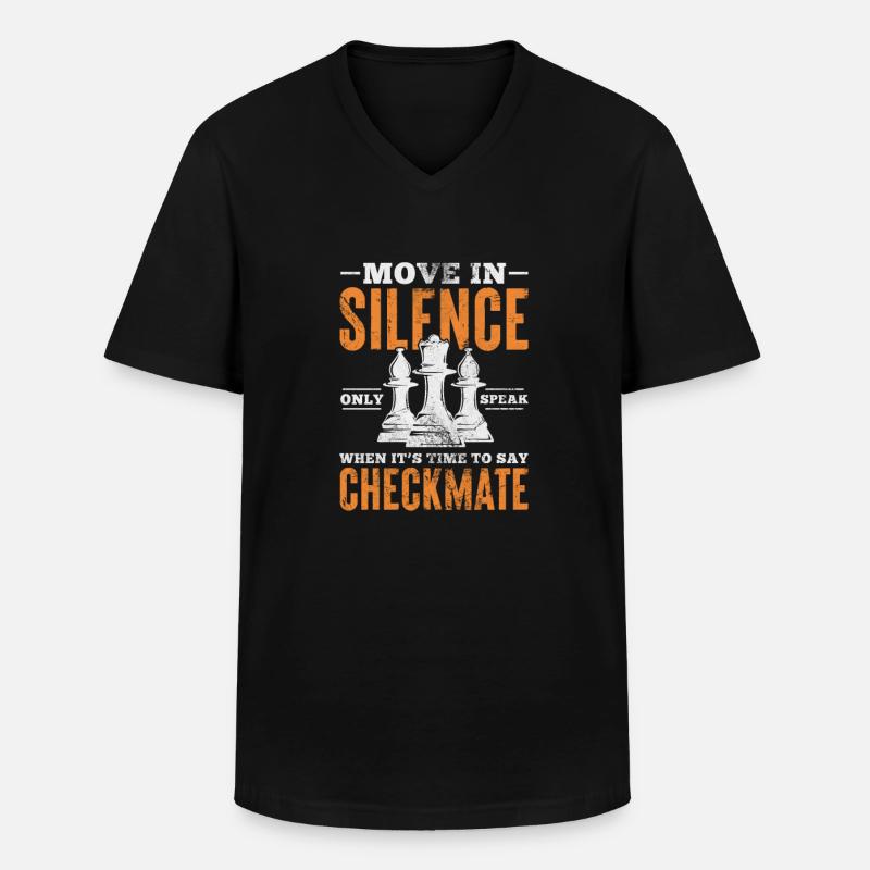 Schach - Männer-T-Shirt mit V-Ausschnitt - Schwarz