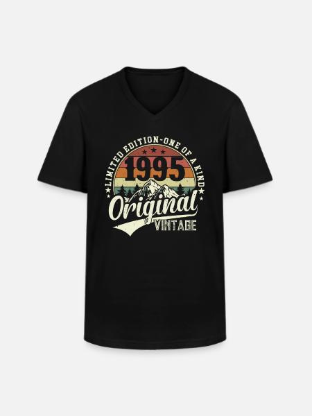 Legendary 1995 - Timeless Retro Vibes - Men's V-Neck T-Shirt - black
