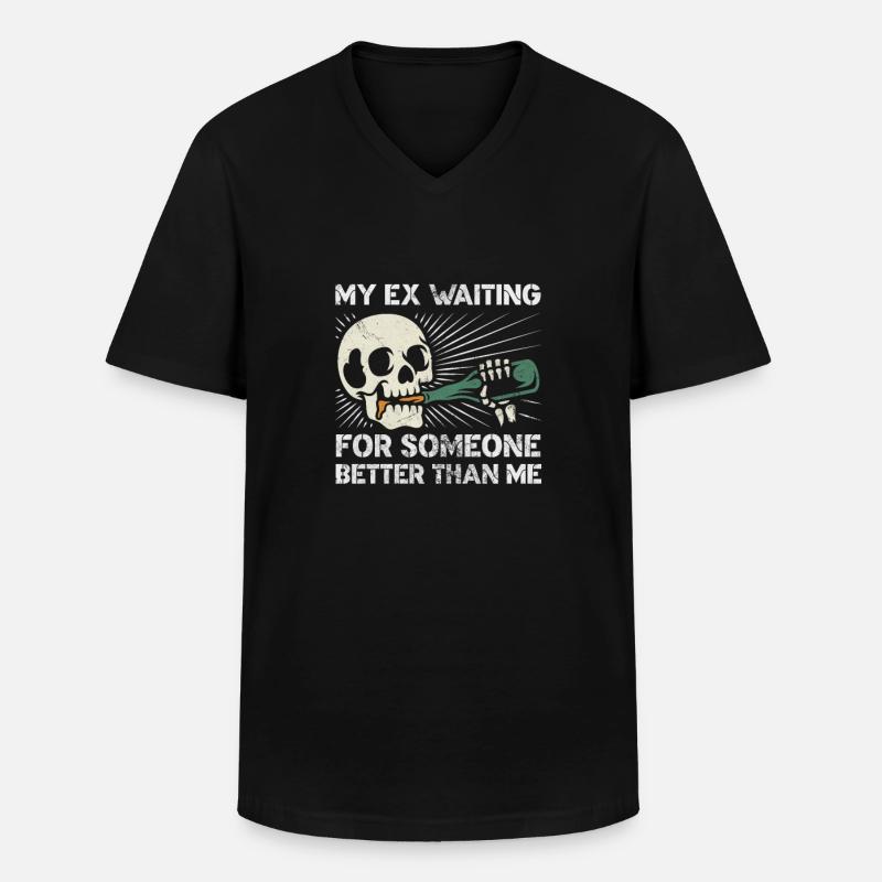 Scheidung - Männer-T-Shirt mit V-Ausschnitt - Schwarz