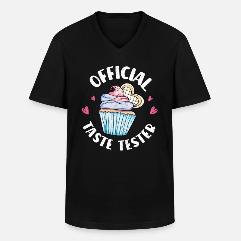 Cupcake - Men's V-Neck T-Shirt - black