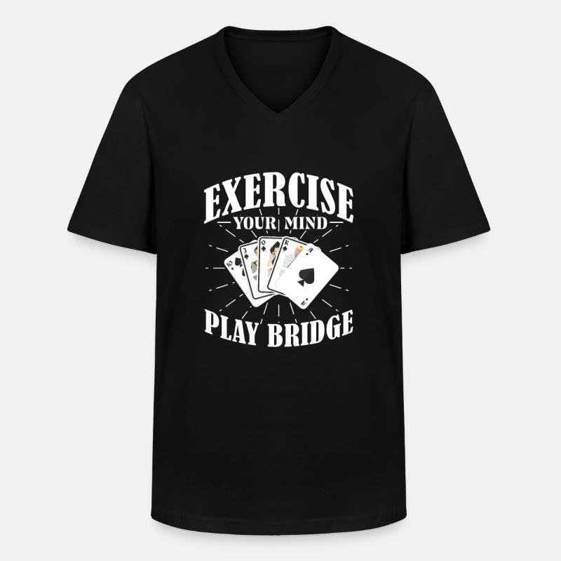 Bridge - Männer-T-Shirt mit V-Ausschnitt - Schwarz