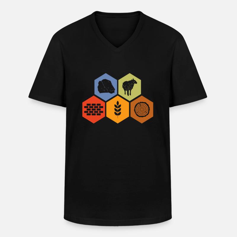 Brettspiel Brettspiele Spieleabend Spiele Geschenk - Männer-T-Shirt mit V-Ausschnitt - Schwarz